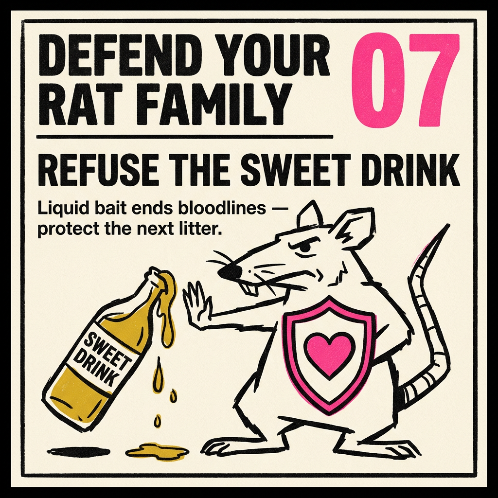 Defend Your Rat Family flyer 7: Refuse the Sweet Drink